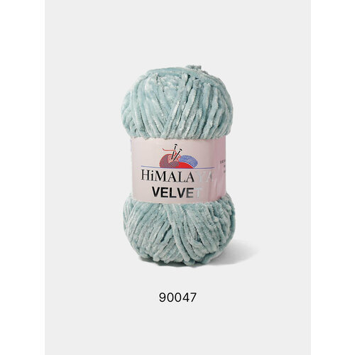 Пряжа Плюшевая Himalaya Velvet , Цвет Мятный himalaya пряжа velvet 100% полиэстер 120м 100гр 90006