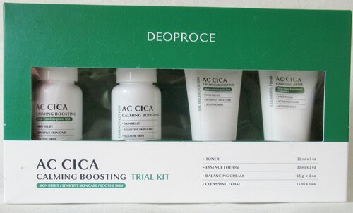 Deoproce тревел-набор для чувствительной кожи с центеллой AС Cica Calming Boosting Trial Kit Оригинал.