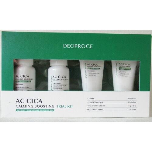 Deoproce тревел-набор для чувствительной кожи с центеллой AС Cica Calming Boosting Trial Kit Оригинал.