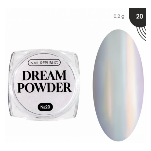NAIL REPUBLIC DREAM POWDER Втирка жемчужная 20 02 гр 600₽