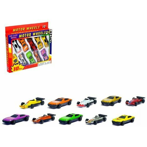 Машина металлическая «Автомир», набор 10 шт.