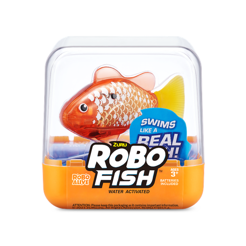 Интерактивная игрушка Zuru Игрушка-роборыбка Zuru Robo Fish Оранжевый 5 см / зуру р рыбка