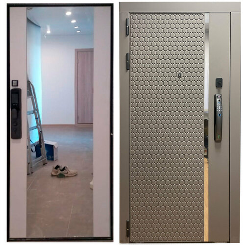 Двери с электронным замком Баяр Дверь баяр 2055Z с распознаванием лица и зеркалом Правая