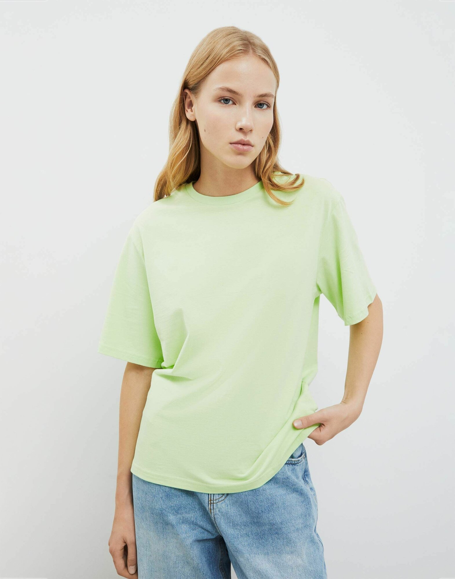 Фуфайка GKT026332 трикотаж светло-зеленый S/164