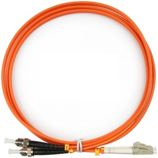 Патч-корд оптический Toplan , дуплексный, LC/PC-ST/PC, MM 62,5/125 (OM1), 10 м, LSZH