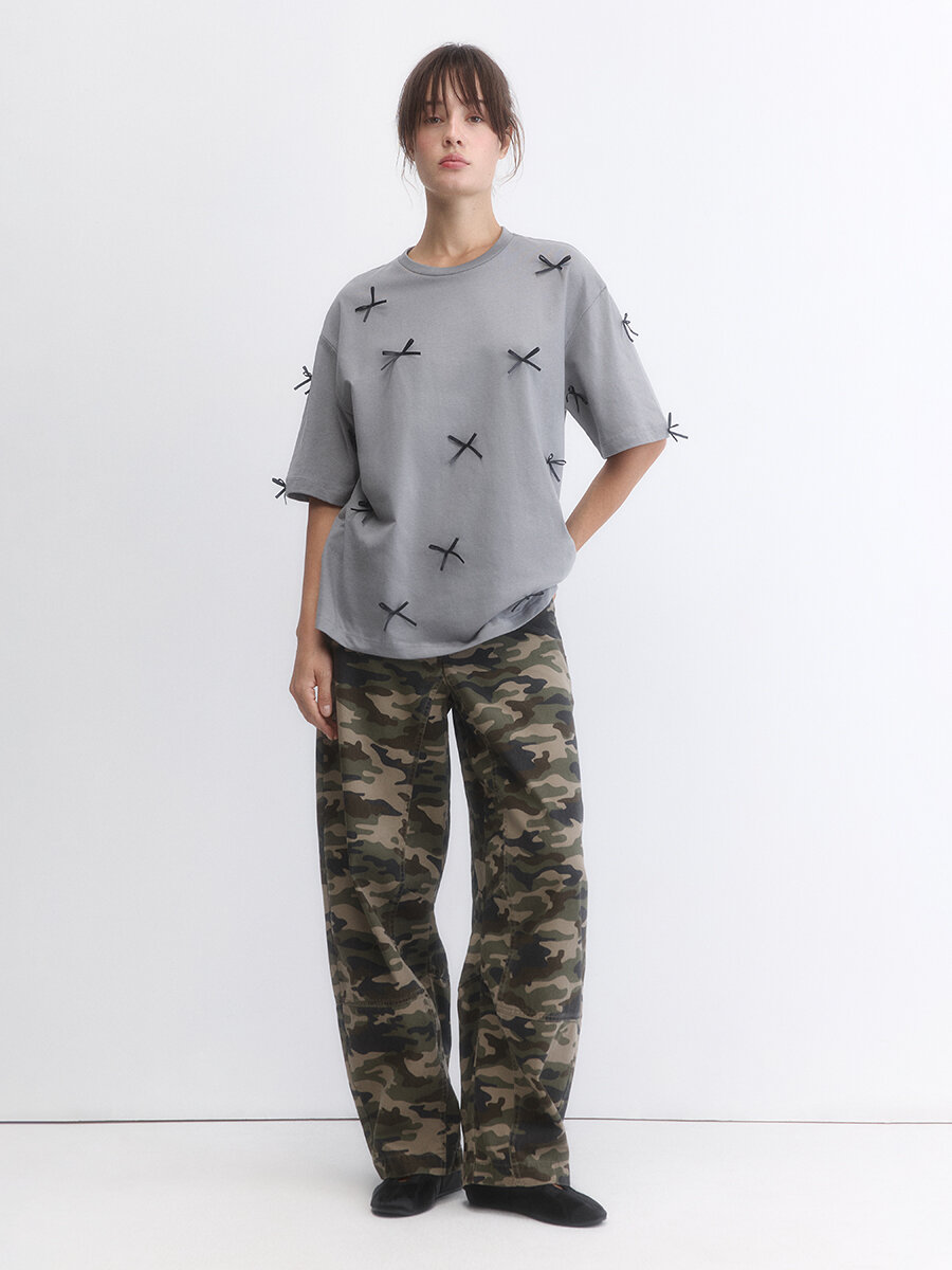 Футболка Befree Young, размер L/XL, серый — фото 1