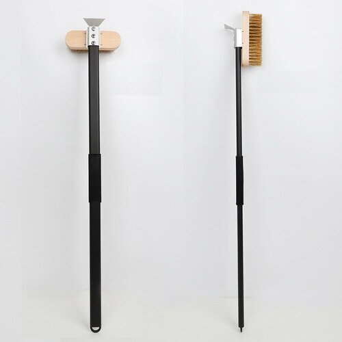 Щетка со скребком для пиццы, гриля, духовки, печи.