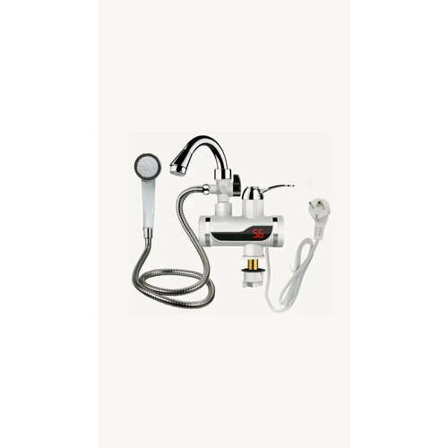 Электрический проточный кран водонагреватель с душем 1504₽