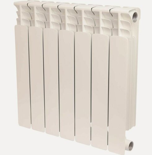 Изображение товара Радиатор биметаллический Stout Space 500/90/7 секций 1267 Вт, цвет белый