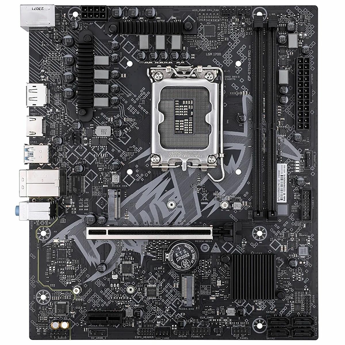 Материнская плата Colorful BATTLE-AX B760M-D PRO V20, LGA1700, Intel B760, Micro-ATX, RTL (BATTLE-AX B760M-D PRO V20)