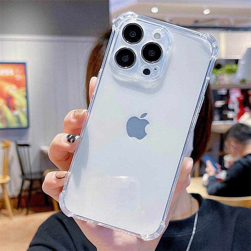 Противоударный прозрачный чехол с защитой камеры для Apple iPhone 16 Pro Max (Эпл Айфон 16 Про Max) — фото 1