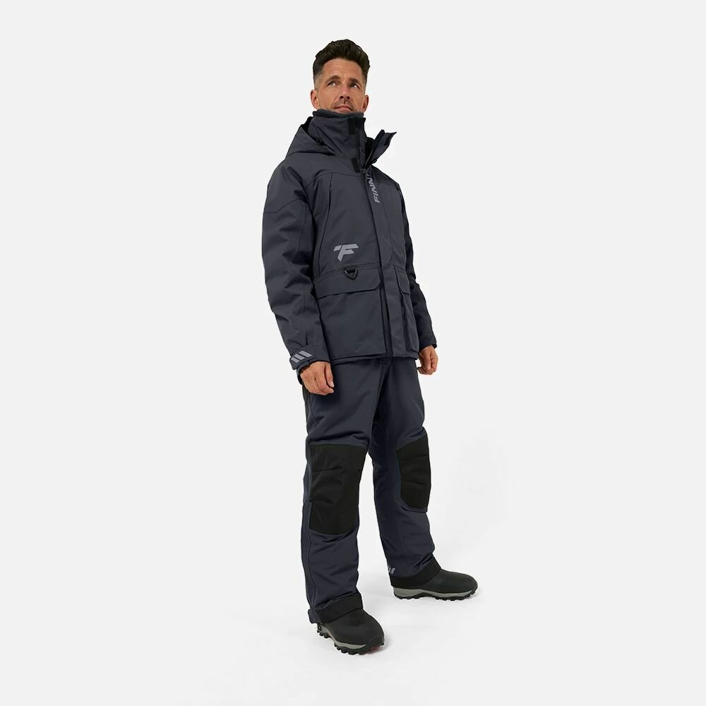 Костюм зимний утепленный непромокаемый, снегоходный костюм FINNTRAIL Outback, DarkGrey XL