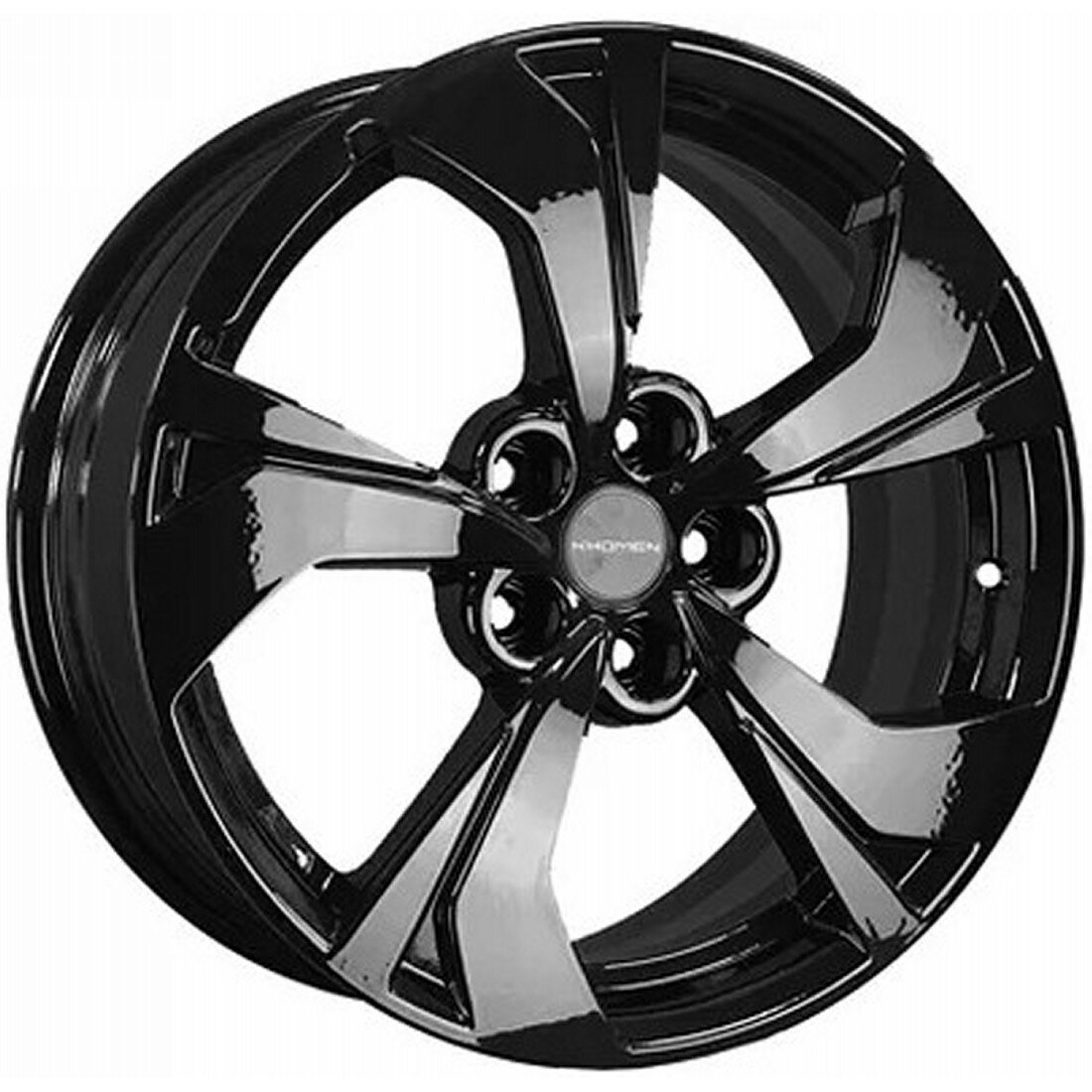 Колесный диск Khomen Wheels KHW1724 7x17 5x110 ET46 63,3 Black литой для автомобиля