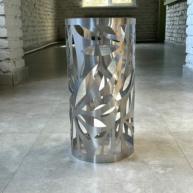 Корзина для камней для бани, металл, быстросъемное крепление, серая