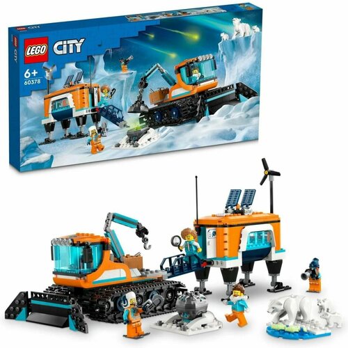 фото Lego city 60378 грузовик исследователь арктики и мобильная лаборатория