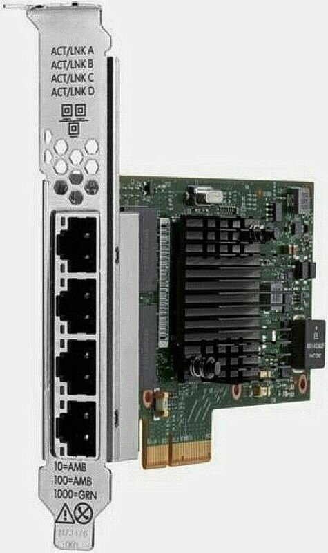 Сетевой адаптер HPE Broadcom BCM5719 Ethernet 1Gb 4-port BASE-T Adapter for HPE - фото №1