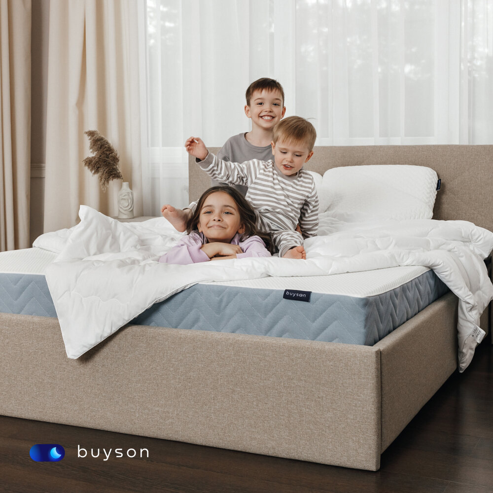 Сет макси buyson BuyRest (комплект: 2 ортопедические подушки для сна 40х60 и одеяло евро 200х220) — фото 1