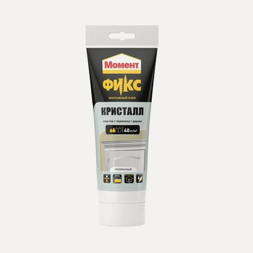 Изображение товара Клей монтажный Момент FIX Кристалл туба прозрачный (185гр)