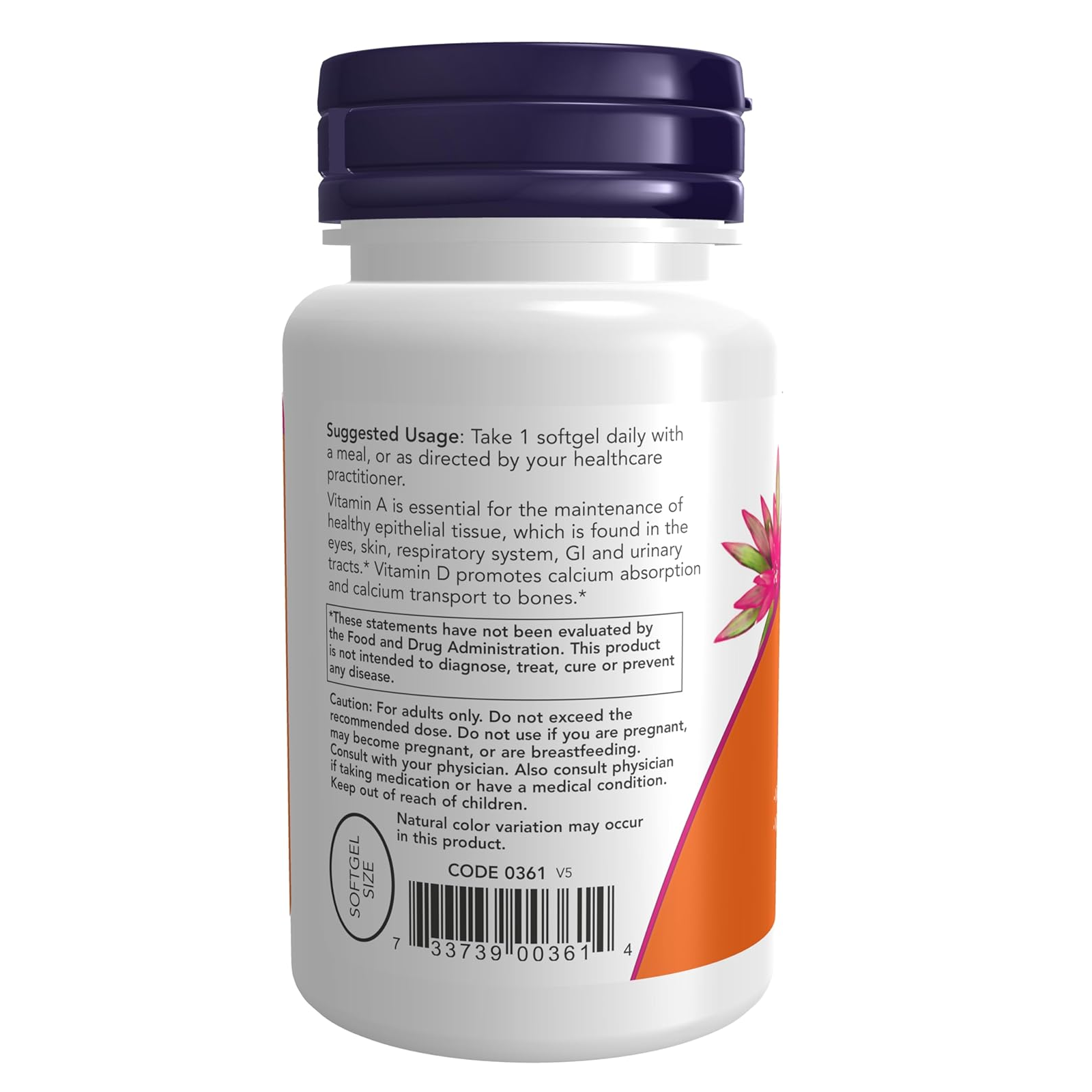 Изображение NOW Foods, Ultra Vitamin A & D 25000/1000, Витамин А25000, Д1000 в мягких капсулах, 100 шт.
