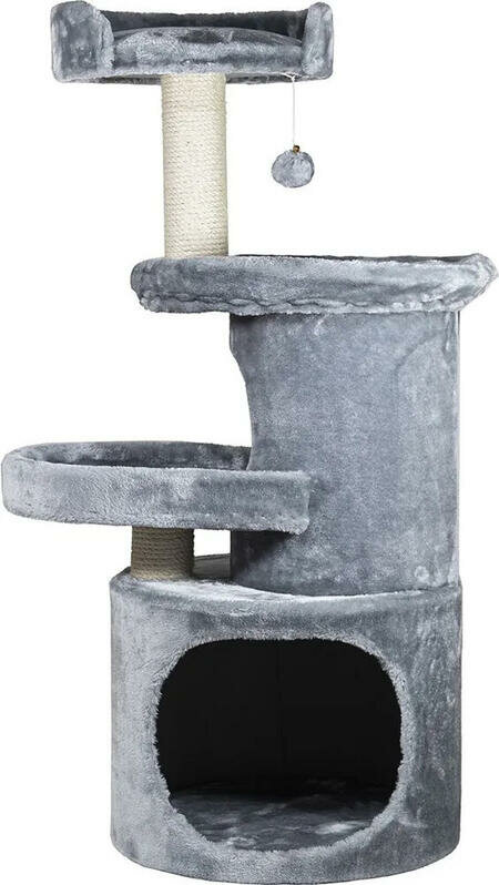 NOBBY FERMO 40 см х 40 см х 105 см игровая площадка для кошек серая