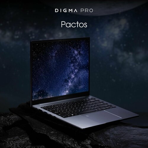 Ноутбук Digma Pro Pactos i5 1235U 16Gb SSD512Gb 14 IPS FHD W11Pro dkgrey 4780mAh 51554₽