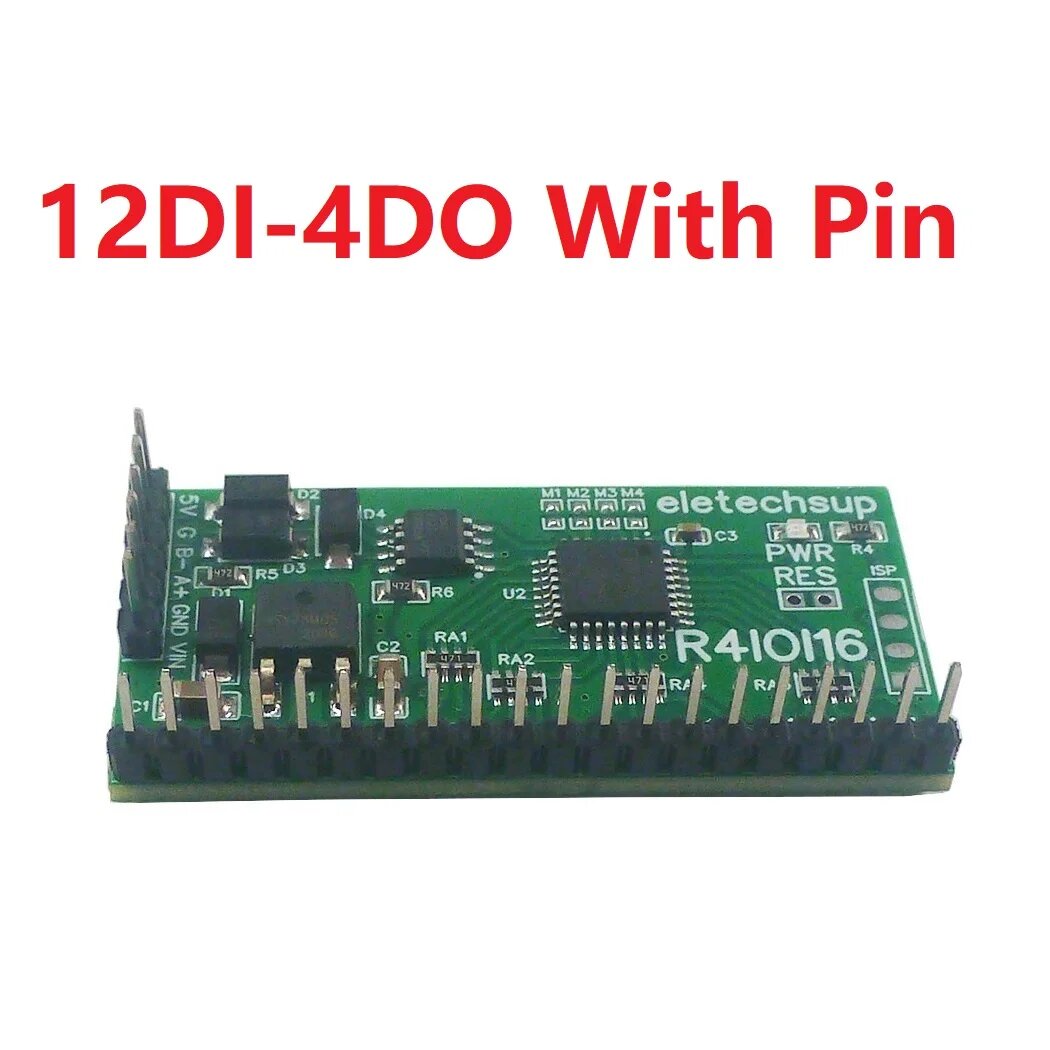 Modbus Rtu Digital IO модуль eletechsup 16DI/16DO/8DI-8DO/4DI-12DO/12DI-4DO
