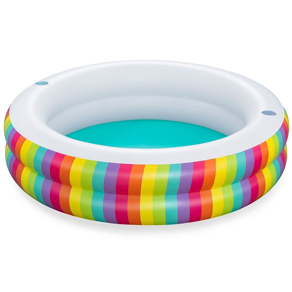 Детский бассейн Bestway "Rainbow Dreams Family", надувной, 206х206х51 см (54443)