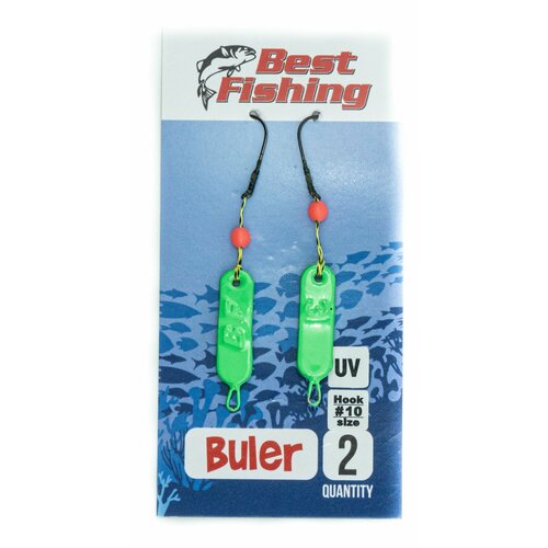 Булеры рыболовные Best Fishing Neon, #10, 3 гр, цвет зеленый UV