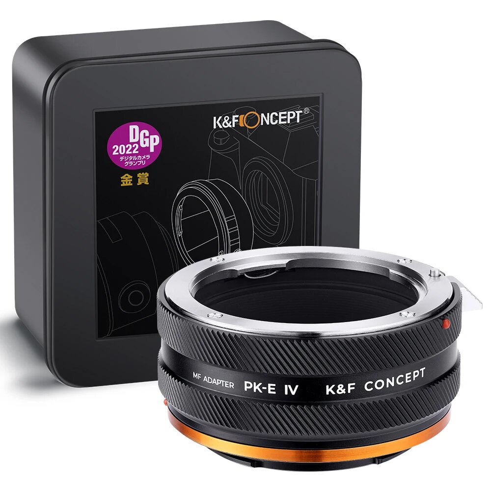 K&F CONCEPT PK-E IV PRO Адаптер объектива Pentax K для Sony E, PK-E IV PRO, E-mount Sony (APS-C), PENTAX K