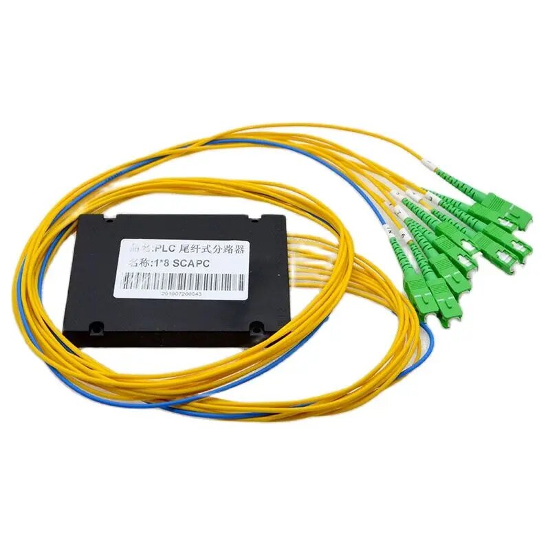 1 шт. Новый SC/APC Pull конусный волоконно-оптический сплиттер 1*8 PLC коробка 1260 ~ 1650nm оптический Волоконно-оптический сплиттер специальные продажи