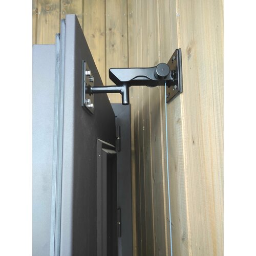 Ограничитель упор-стоппер с фиксатором для тяжёлой двери без кожуха декоративного 3540₽