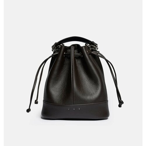 Сумка-рюкзак CNS - COINED IN STONE ALMA dark chocolate, фактура зернистая, темно-коричневый