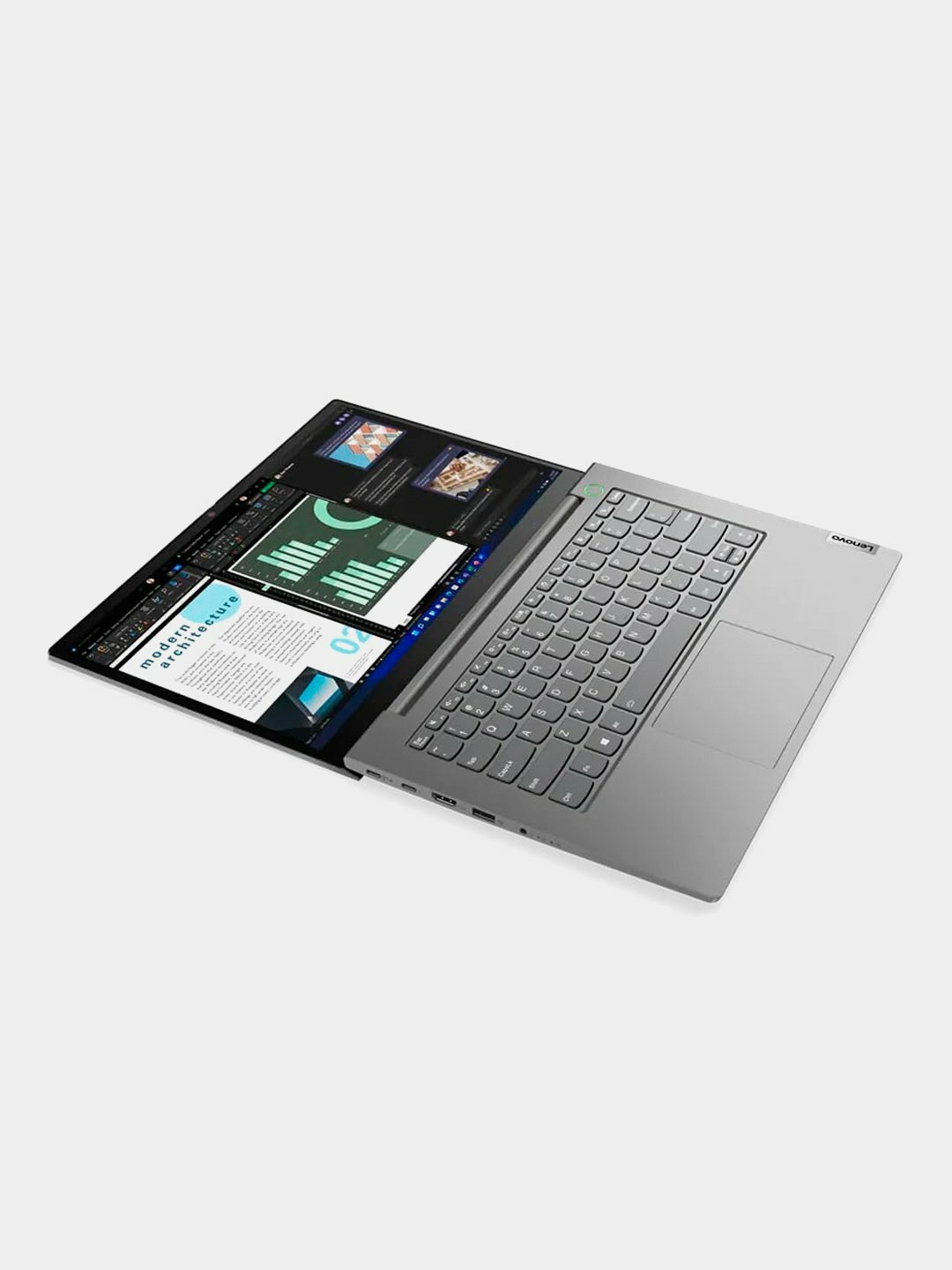 Ноутбук Lenovo ThinkBook 14 G4 IAP (21DH001ARU) / i5 1235U / 16GB / SSD 512GB / 14", серый