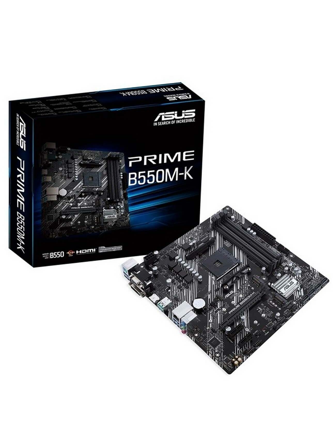Материнская плата ASUS PRIME B550M-K, AM4, AMD B550, 4xDDR4, mATX [90mb14v0-m0eay0]