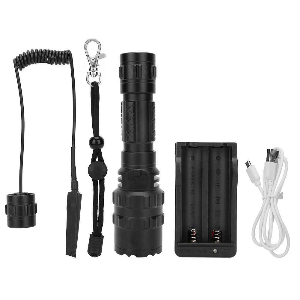 Уличный светодиодный фонарик XML-L2, водонепроницаемый многофункциональный фокусирующий фонарь, хороший яркий, 5 режимов освещения, зарядка через USB, черный, США, 100-240 В