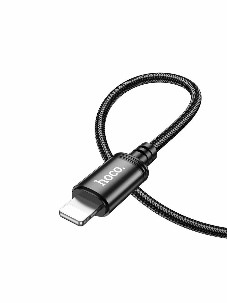 Кабель X89 Wind iP USB Type-C (m)-Lightning (m) 1м черный — фото 1