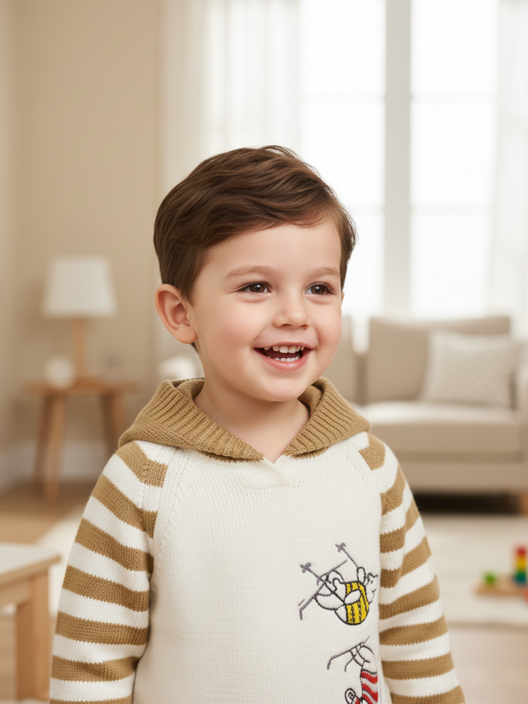 Комплект одежды Gunesh Line Textile, размер 1-3 года, коричневый — фото 1