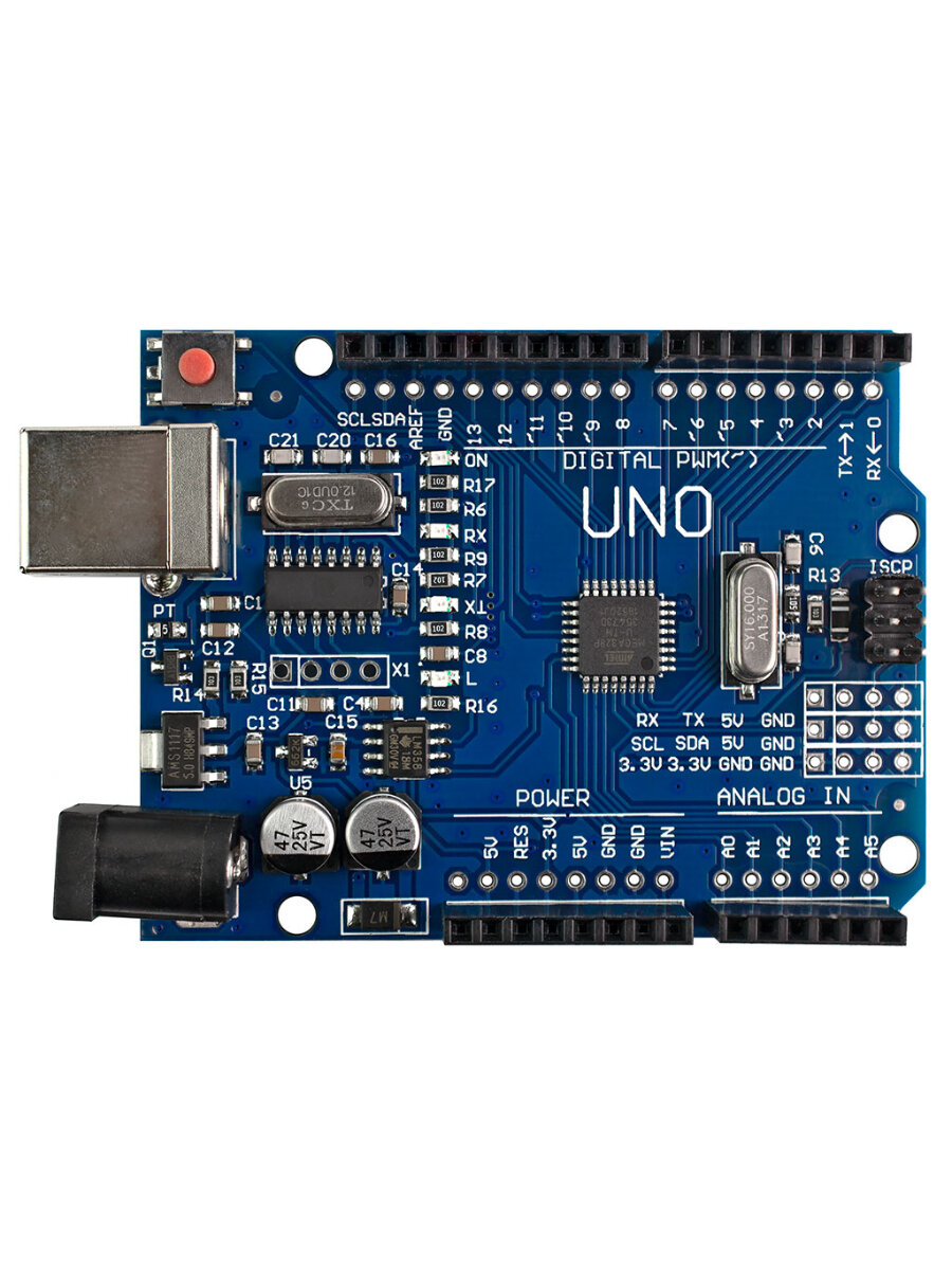 Плата разработчика UNO R3 PRO-версия, Arduino-совместимая, ATmega328, 16МГц