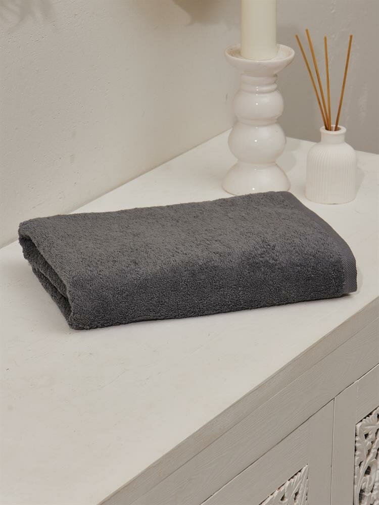 Полотенце махровое тас комфорт 50*90 см серый