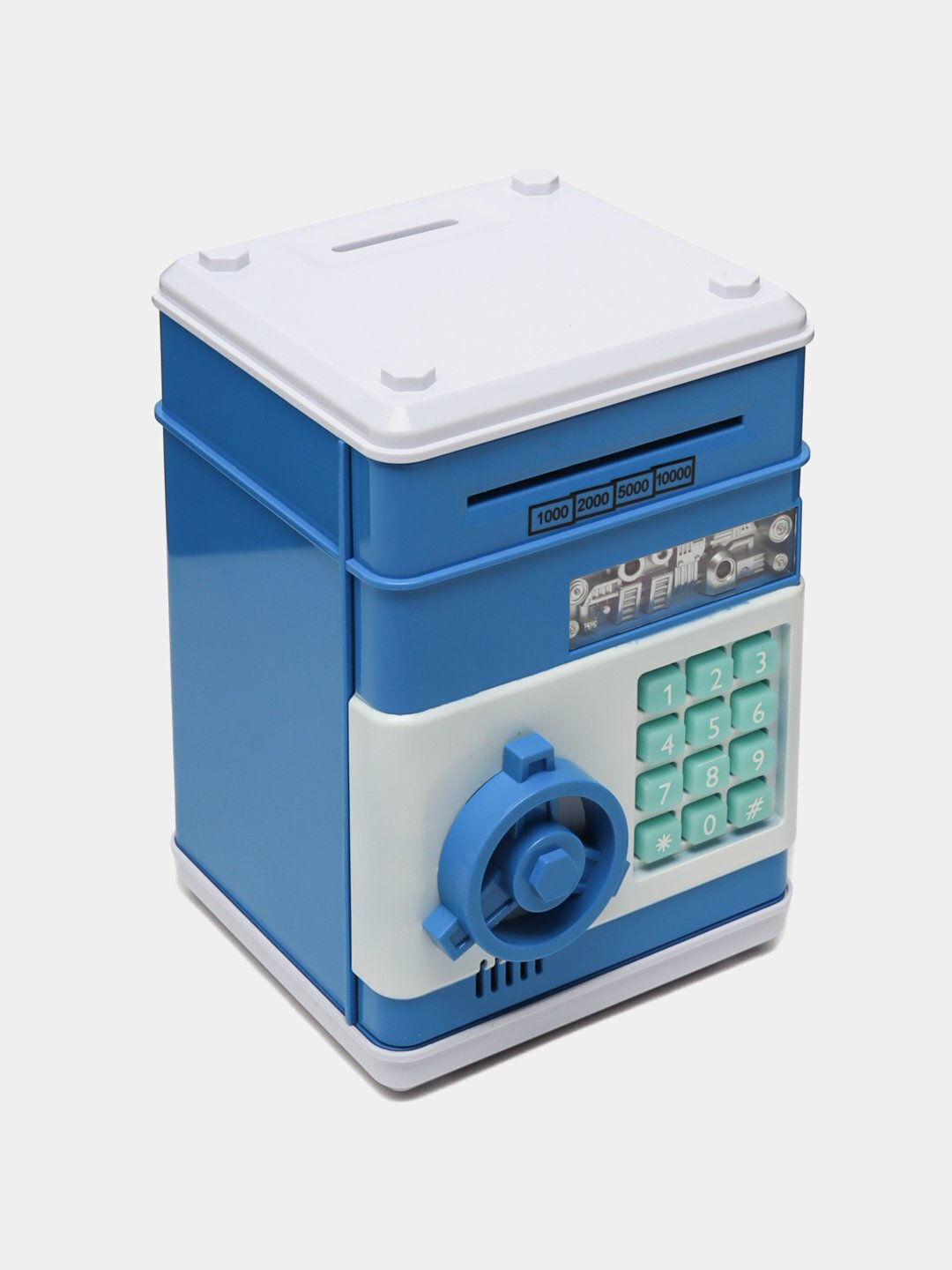 Музыкальный сейф-копилка GIFTMANIA, замок с кодом, черный, пластик