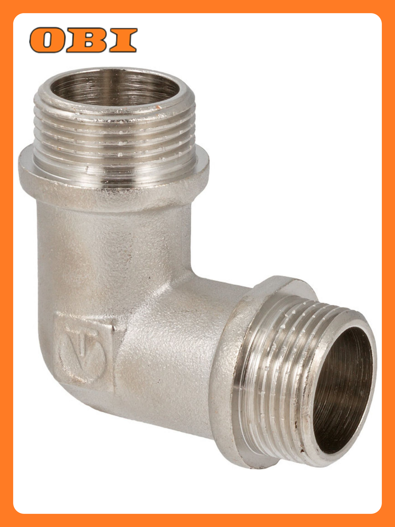 Угольник VALTEC S09310006 латунь никелированный 1