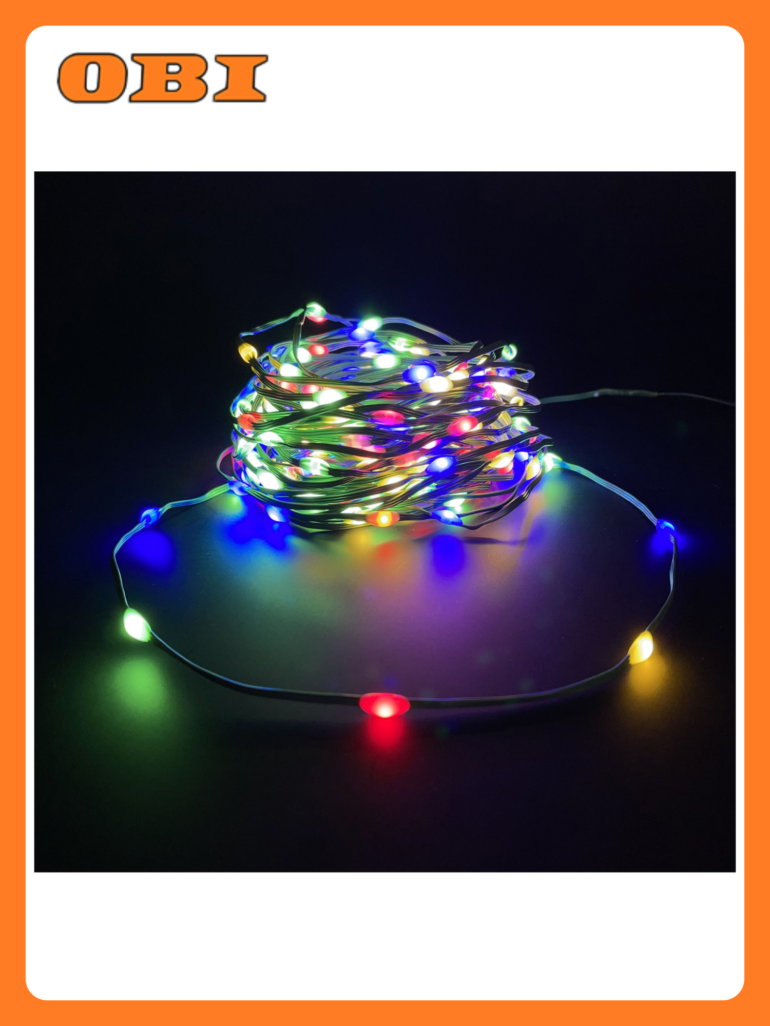 Гирлянда String light капли мультиколор 200 ламп  8 функций  длина 1500 см