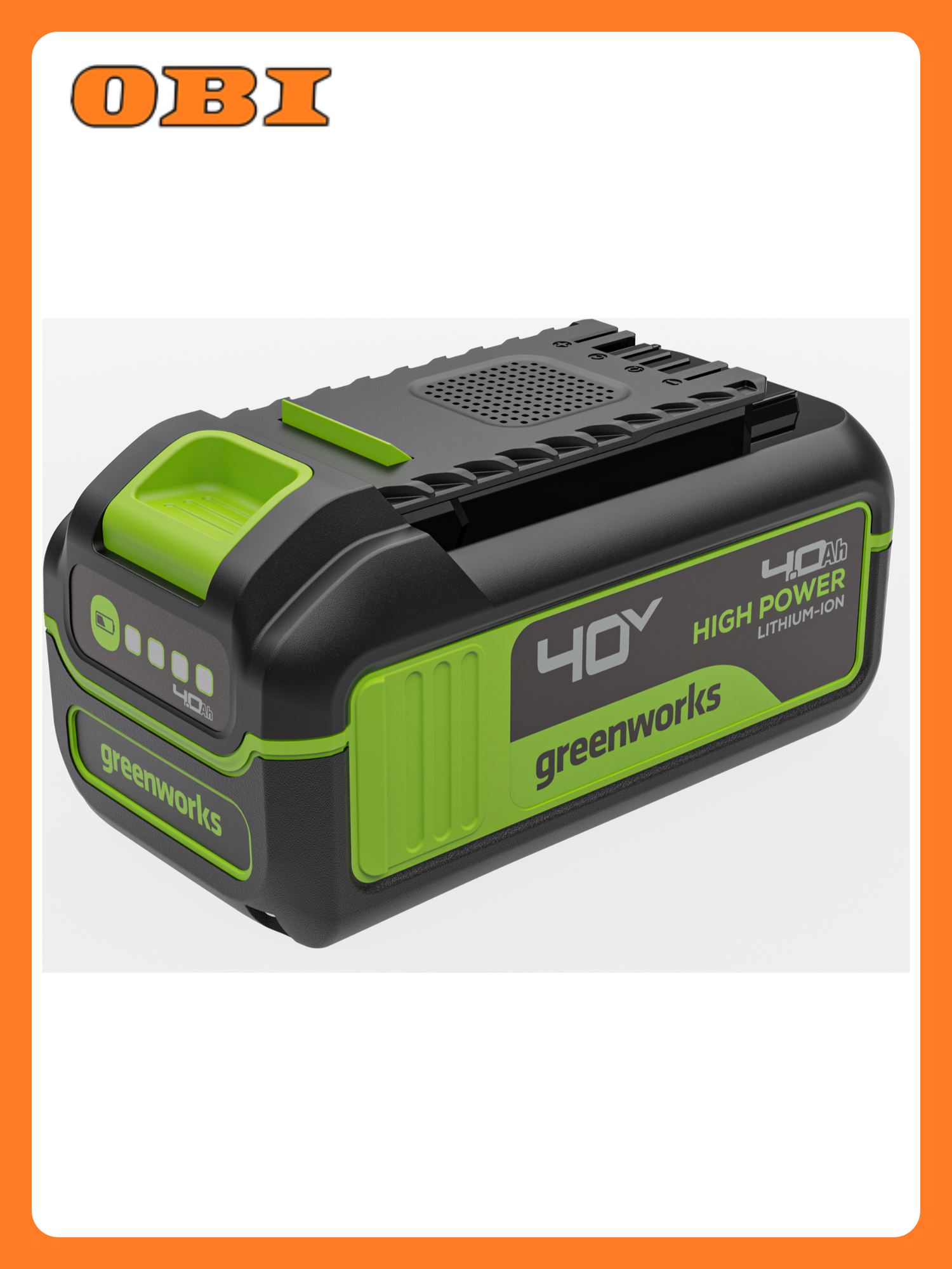 Батарея аккумуляторная GREENWORKS High Power G40HP4 2958507 40В 4Ач