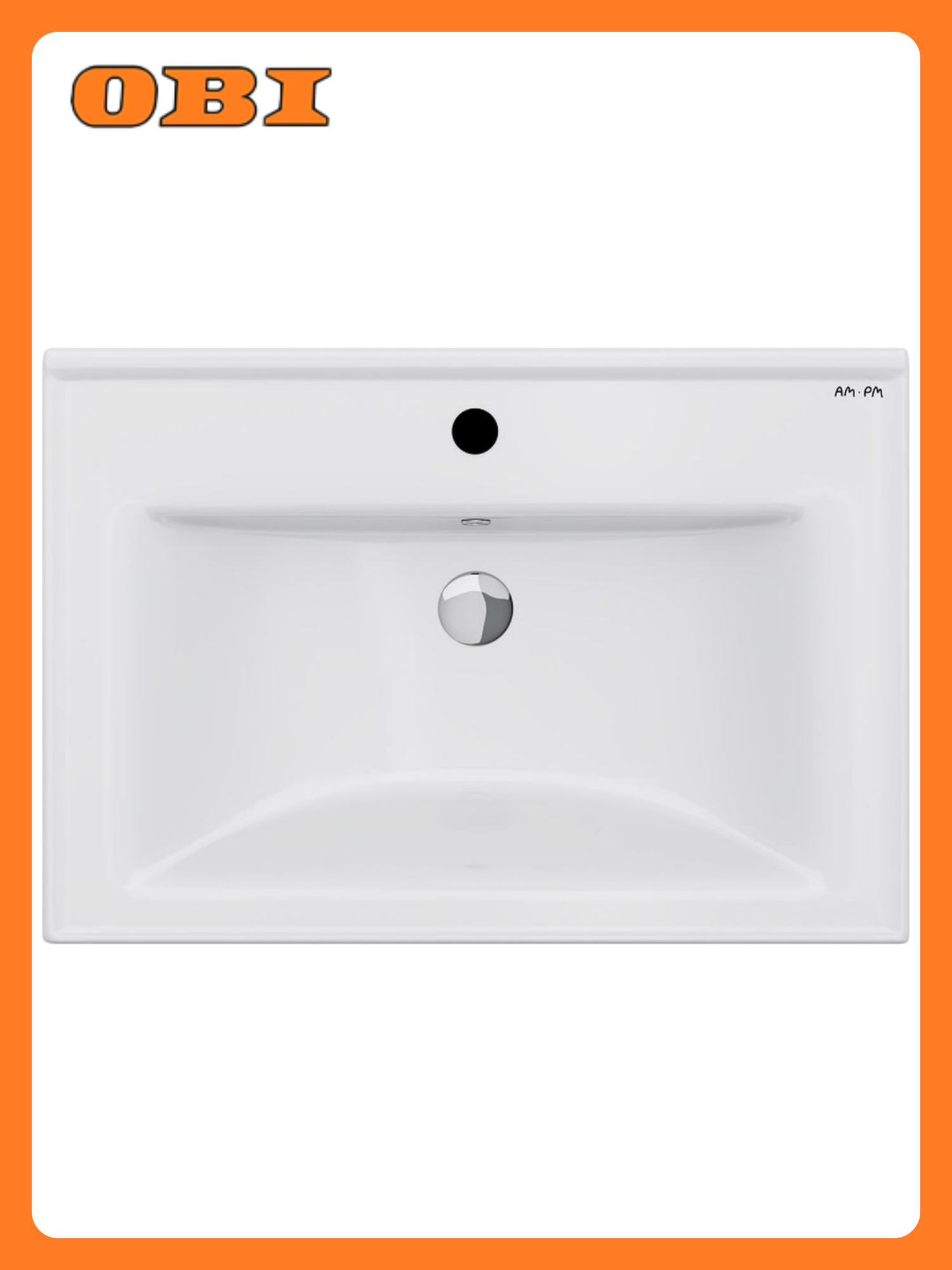 Раковина встраиваемая AM.PM X-Joy M85AWCC0652WG 65 см