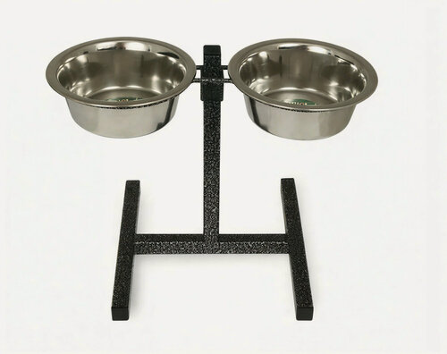 Изображение товара Миски металлические на регулирующейся подставке Triol, 2 шт х 2,6л 30281006
