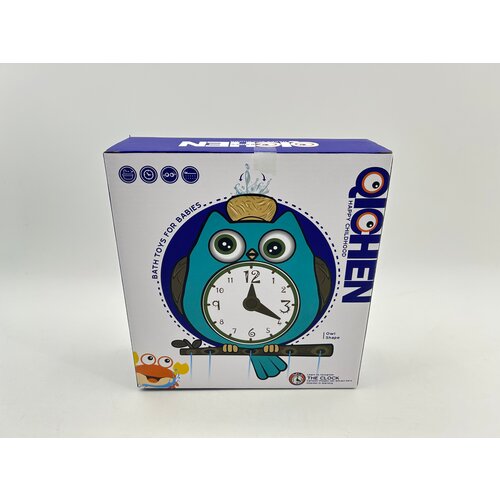 Игрушка для ванной Qi Chen Toys Часы Совушка, FCJ0761022, голубой