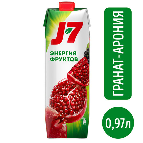 Нектар J7 Гранат-Черноплодная рябина, 0.97 л