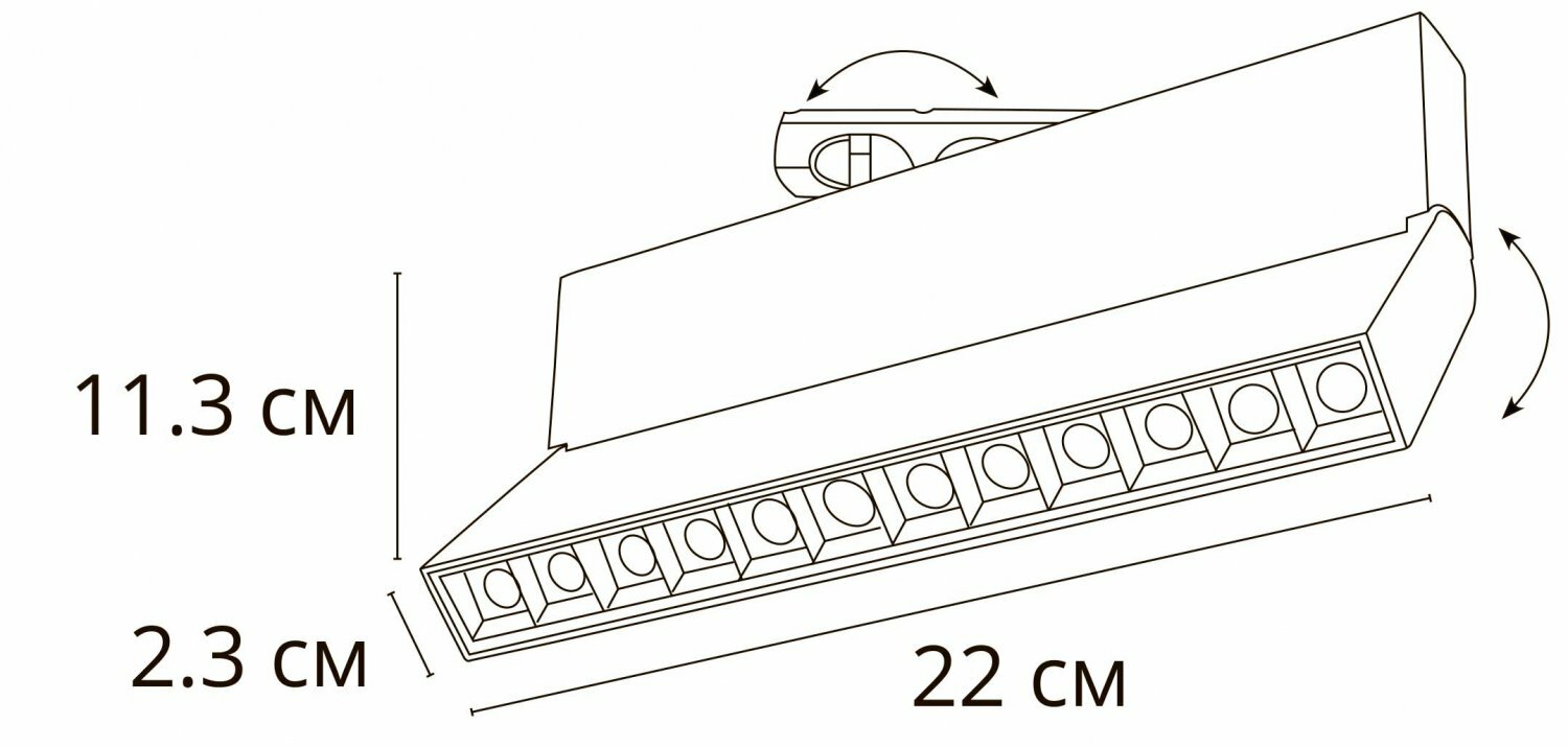 Трековый светильник Arte Lamp FLASH A4572PL-1BK - фото №5