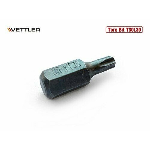 VETTLER Бита вставка TORX T30 3/8 30мм VETTLER бита вставка airline torx t30 3 8 30мм