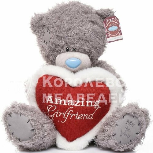 Мишка Тедди G01W3890 Me To You с вязаным сердцем 30 см игрушка мишка тедди me to you в коробке